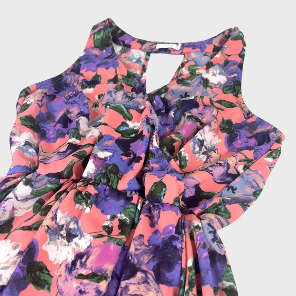 Lush Floral Print Midi Dress - Picture 5 of 8